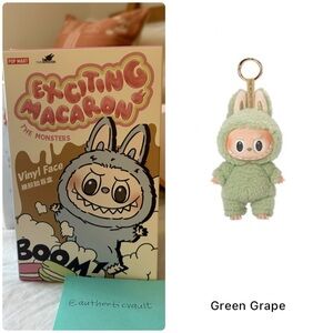 Authentic-Unopened Labubu Exciting Macaron-confirmed Green Grape